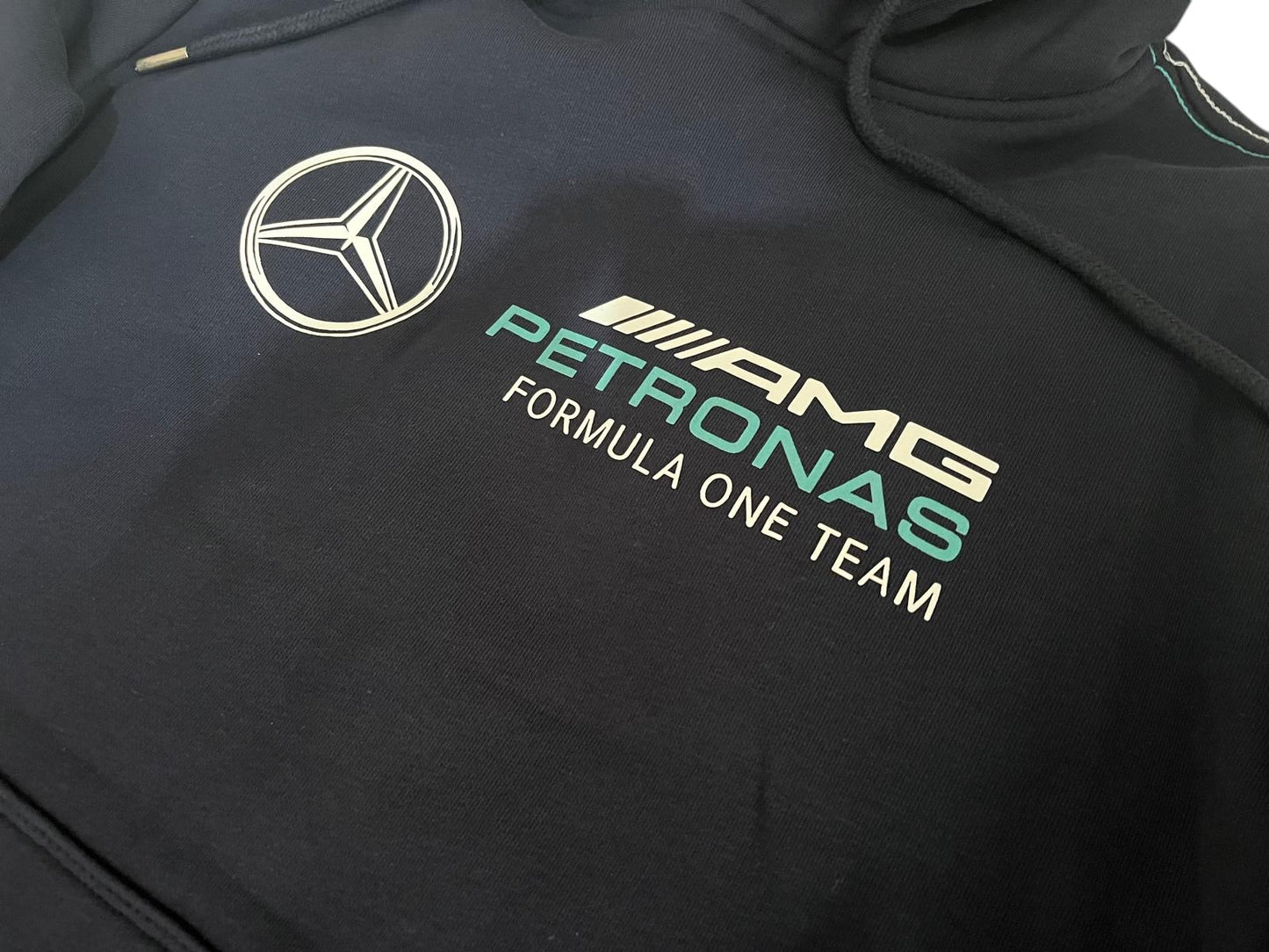 Original Mercedes-AMG Petronas Formula One Team Hooded Fleece Sweatshirt – Blue
