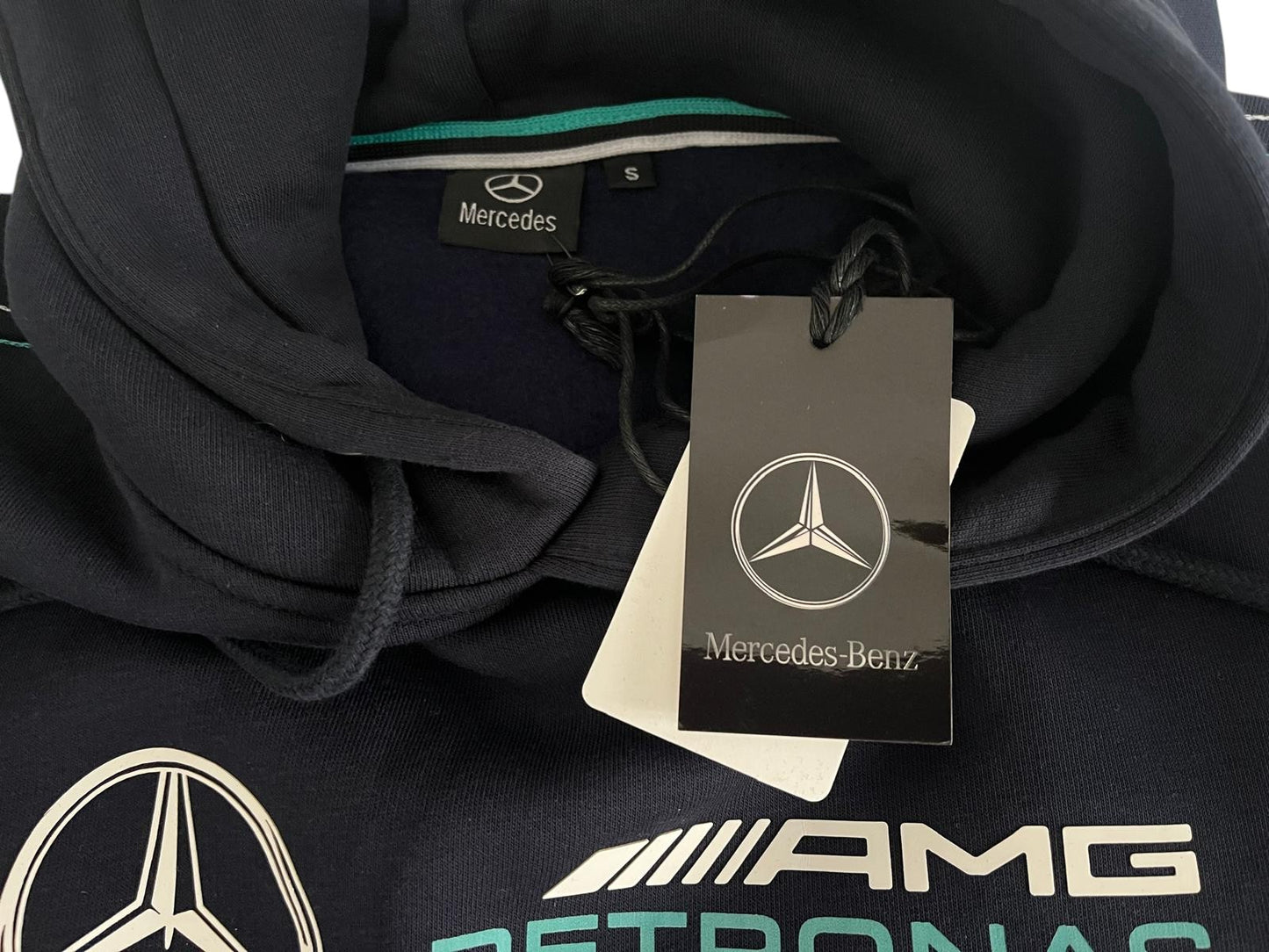 Original Mercedes-AMG Petronas Formula One Team Hooded Fleece Sweatshirt – Blue