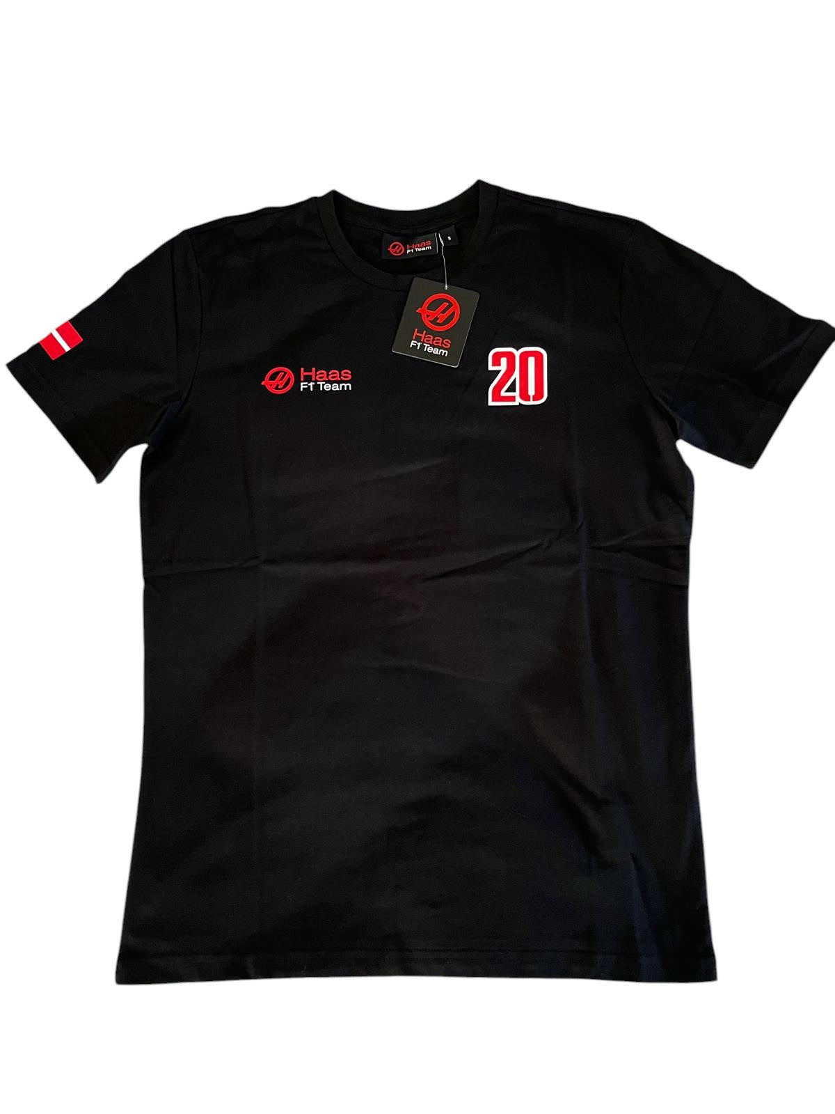 Original Kevin Magnussen #20 Haas F1 Team T-Shirt Black – Official Formula One Merchandise - Size S