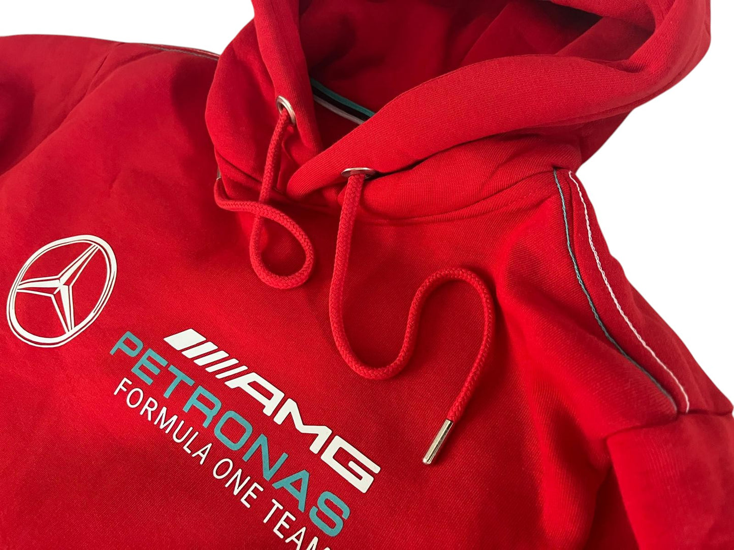 Original Mercedes-AMG Petronas Formula One Team Hooded Fleece Sweatshirt – Red
