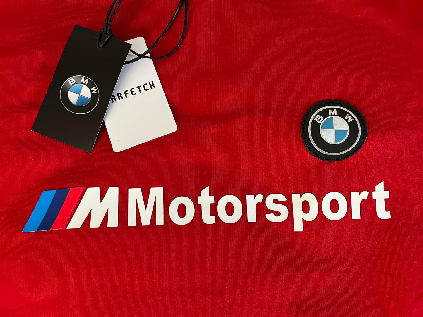 Original BMW M Motorsport T-Shirt Red – Official BMW Motorsport Merchandise - SIZE 2XL