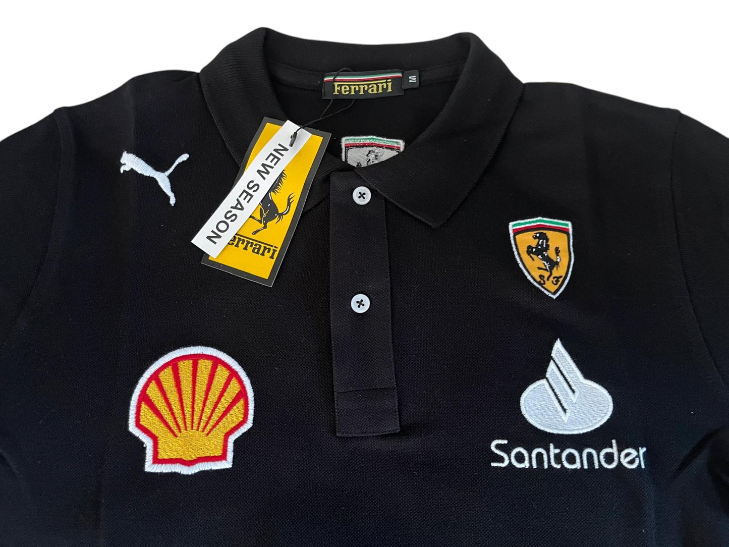 Motorsport Racing Poloshirt Schwarz – Formula Style – Rückenbadge