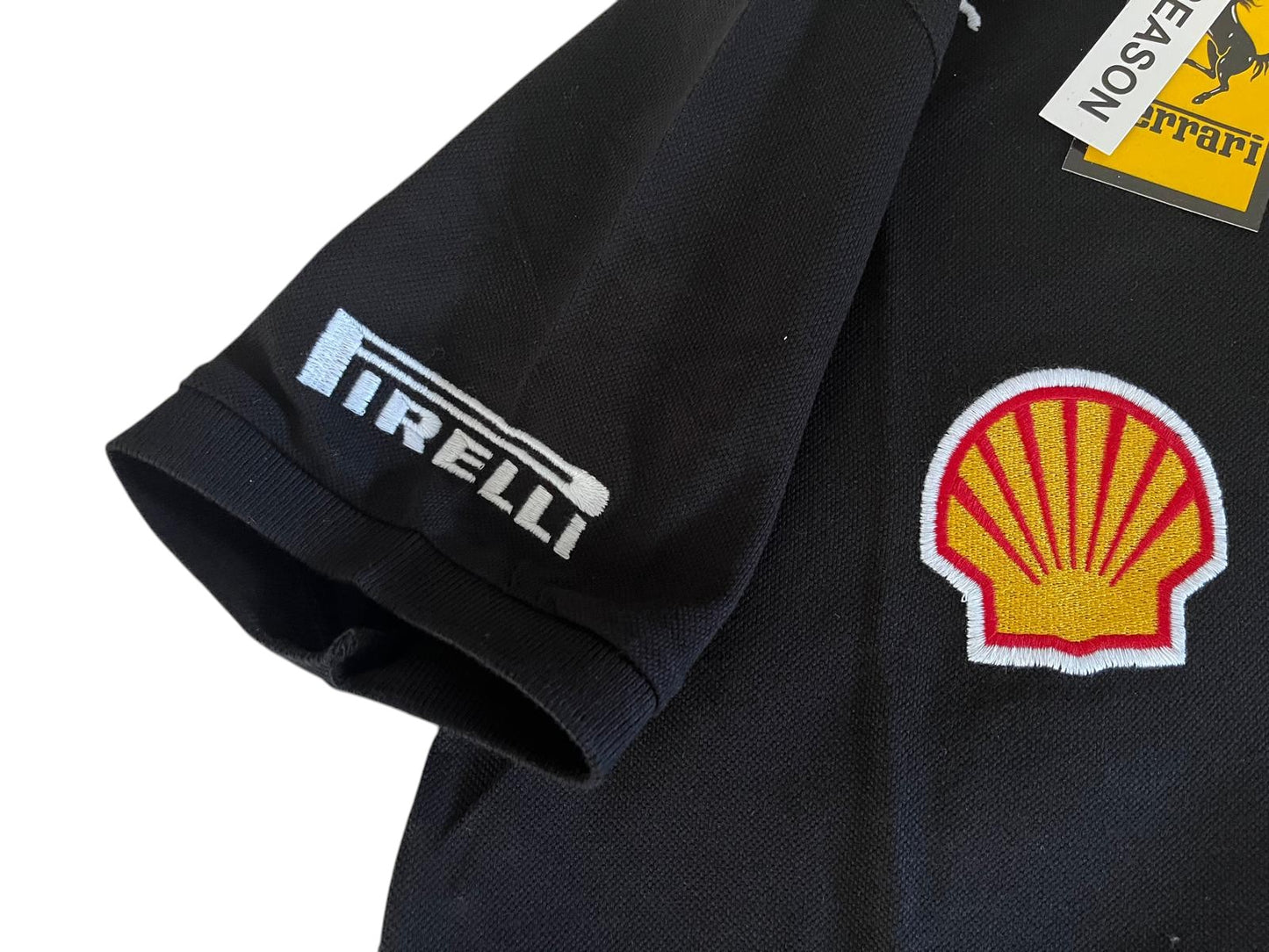 Motorsport Racing Poloshirt Schwarz – Formula Style – Rückenbadge