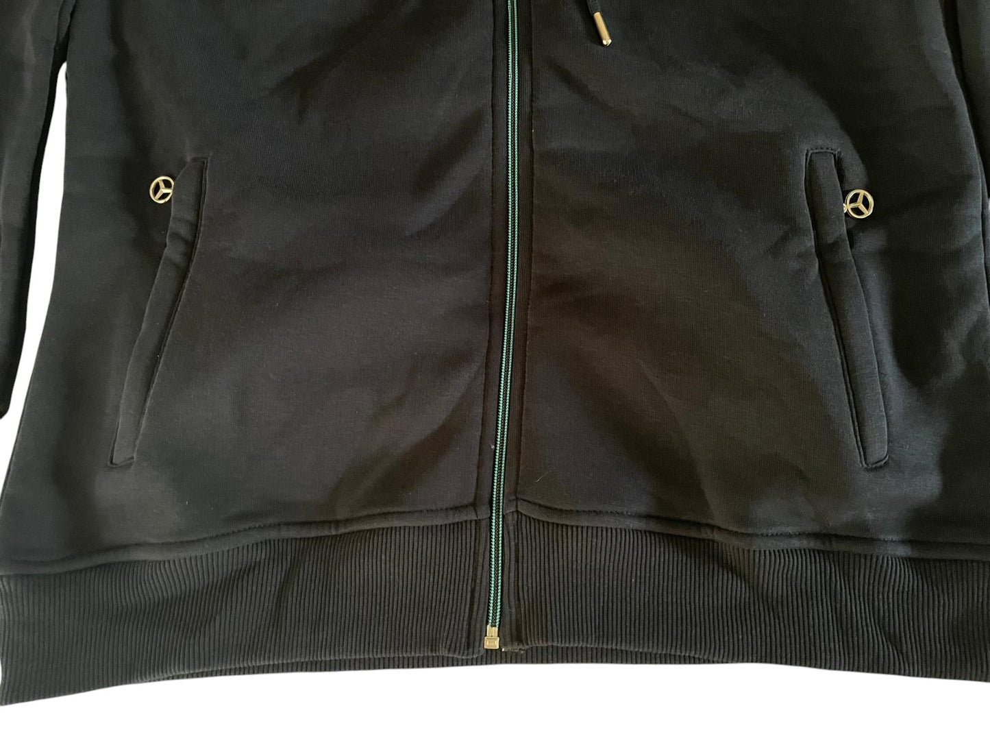 Original Mercedes-AMG Petronas Formula One Team Zip-Up Hooded Fleece Sweatshirt - Blue