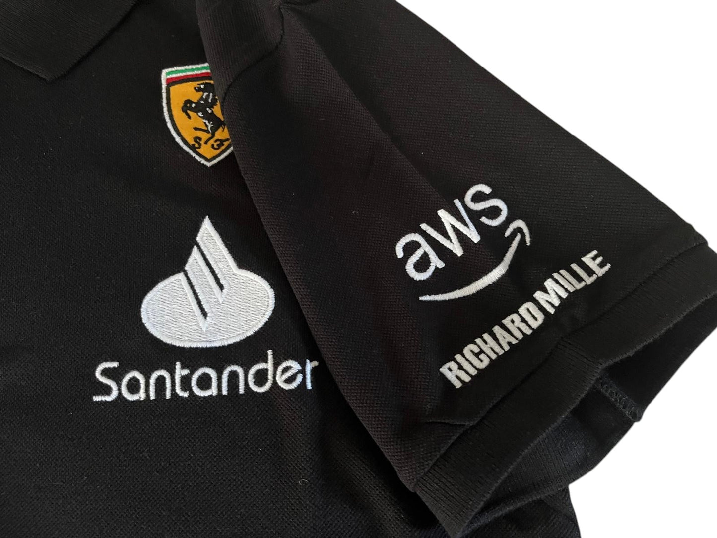 Motorsport Racing Poloshirt Schwarz – Formula Style – Rückenbadge