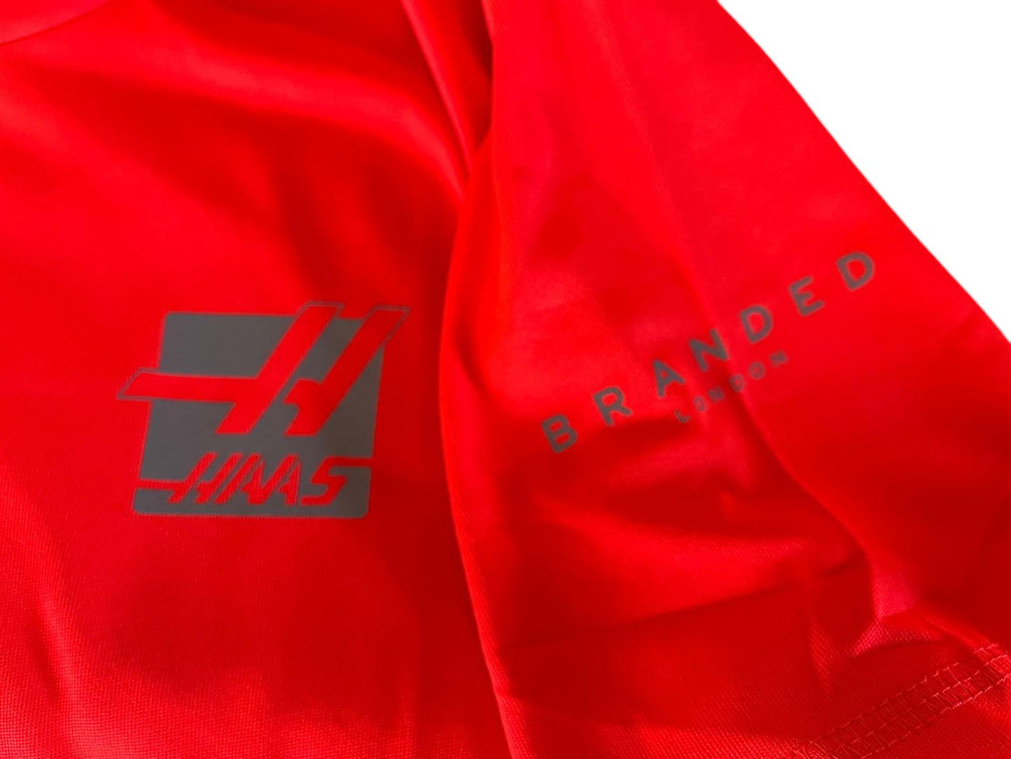 Haas F1 Team High Visibility T-Shirt Orange – Reflective Safety Shirt – Official Formula One Apparel- Size XS