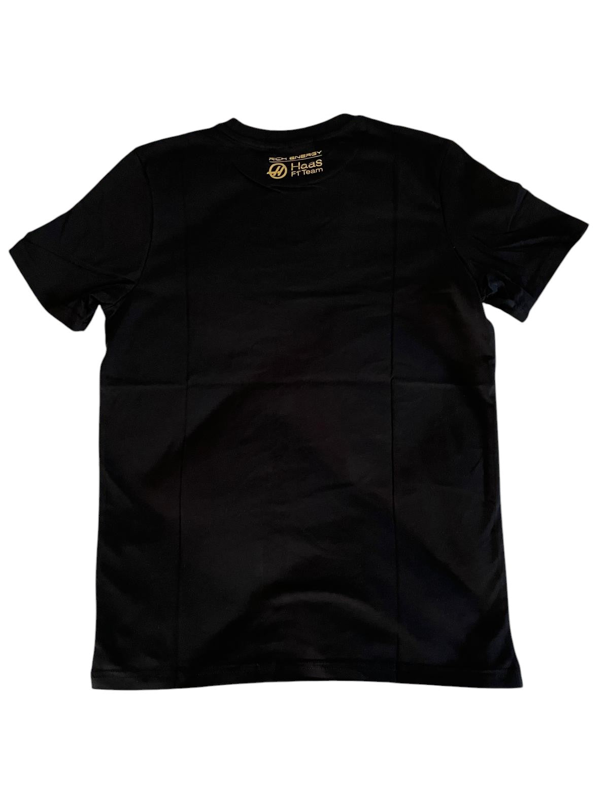 Original Haas F1 Team Rich Energy Logo T-Shirt Black – Official Formula One Merchandise- Size S