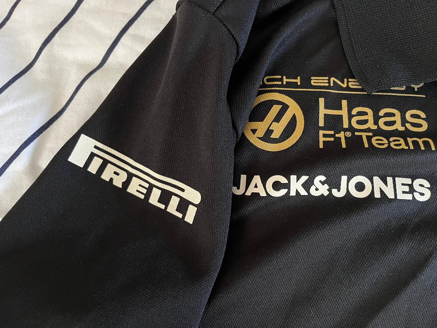 Original Mercedes-AMG Petronas Formel 1 Team Kapuzen-Fleece-Sweatshirt mit Reißverschluss - Blau
