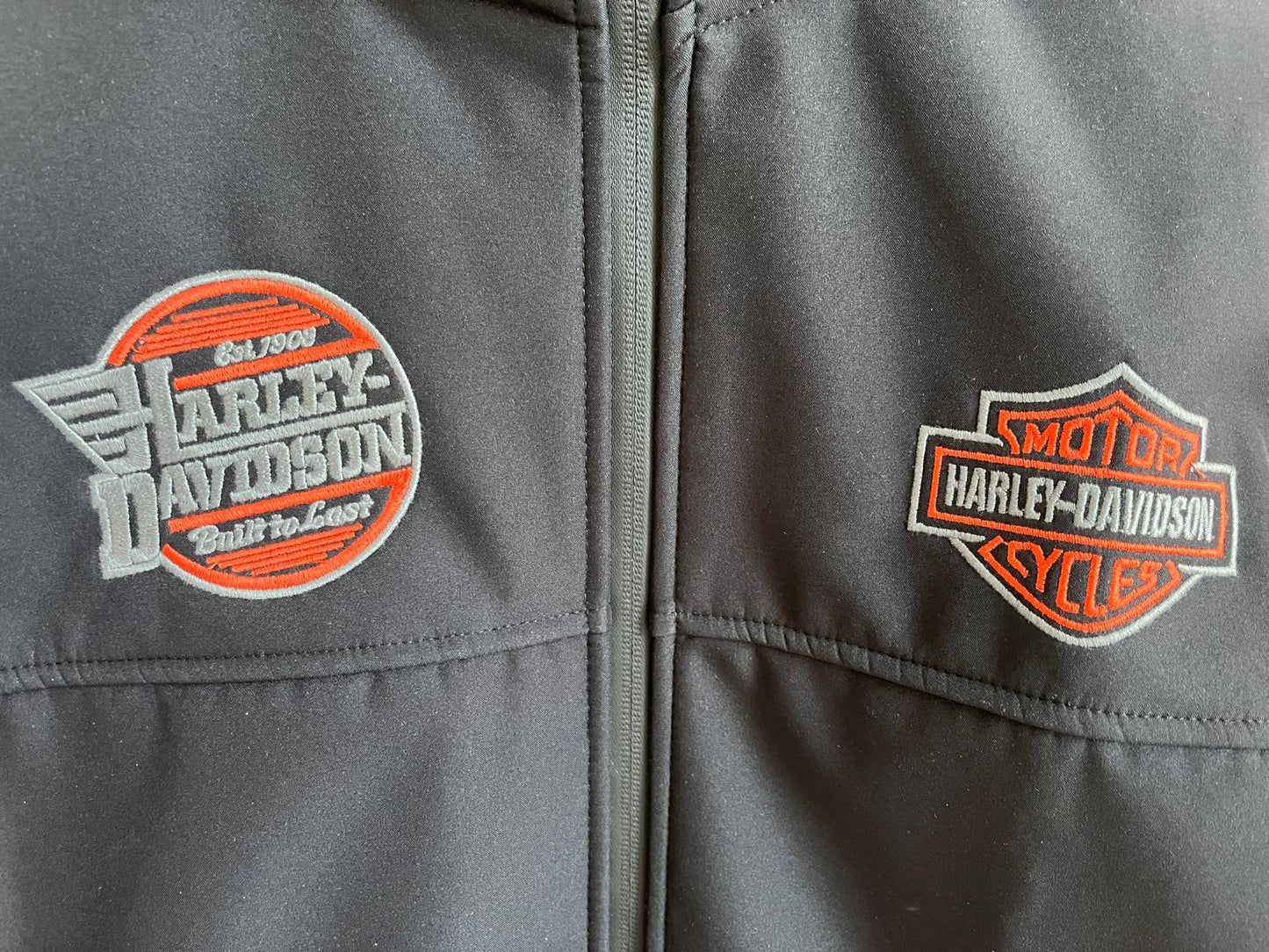 **HARLEY-DAVIDSON Men's Soft Shell Jacket – Windproof with Detachable Hood – New**