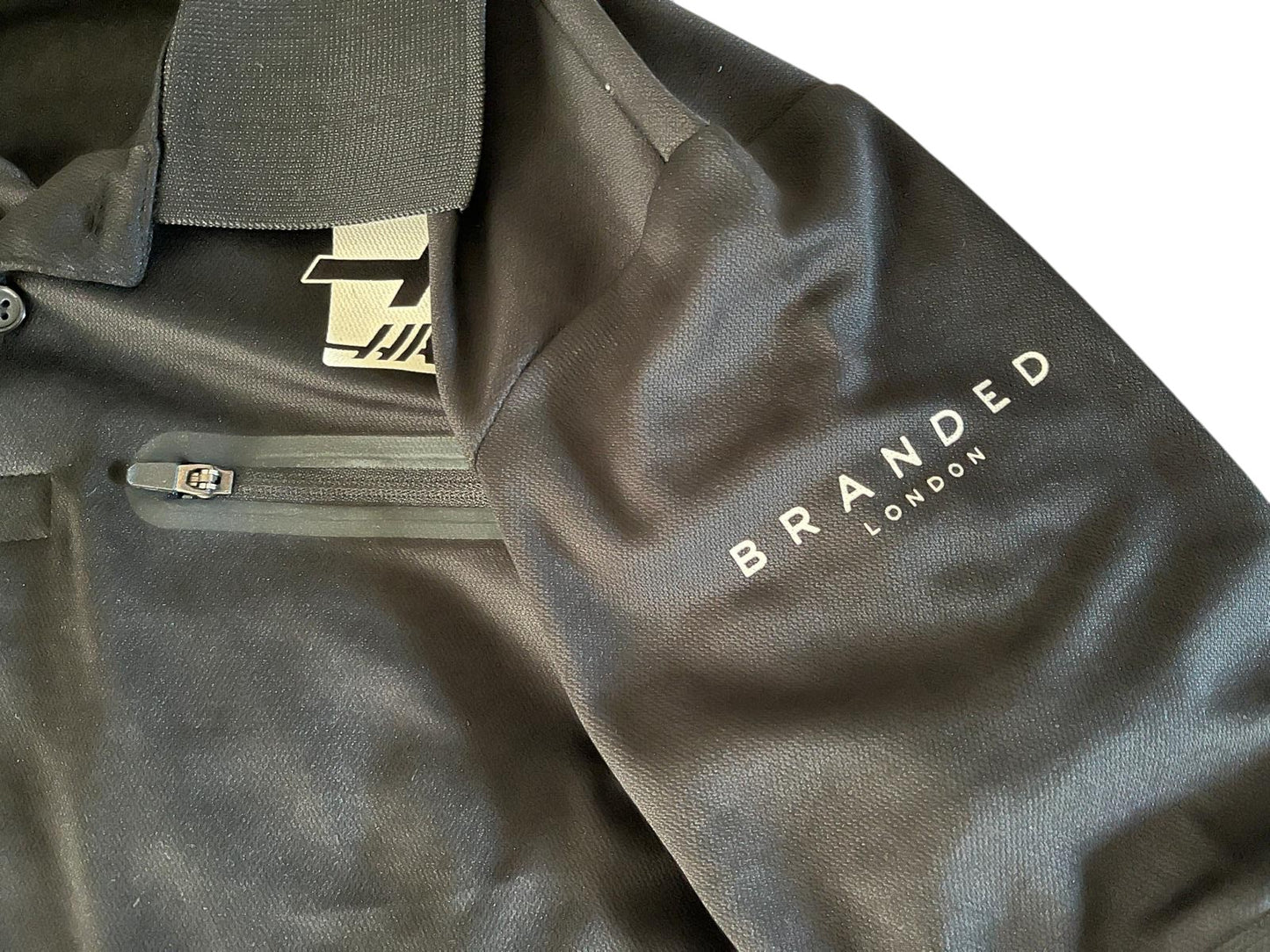 Original Mercedes-AMG Petronas Formel 1 Team Kapuzen-Fleece-Sweatshirt mit Reißverschluss - Blau