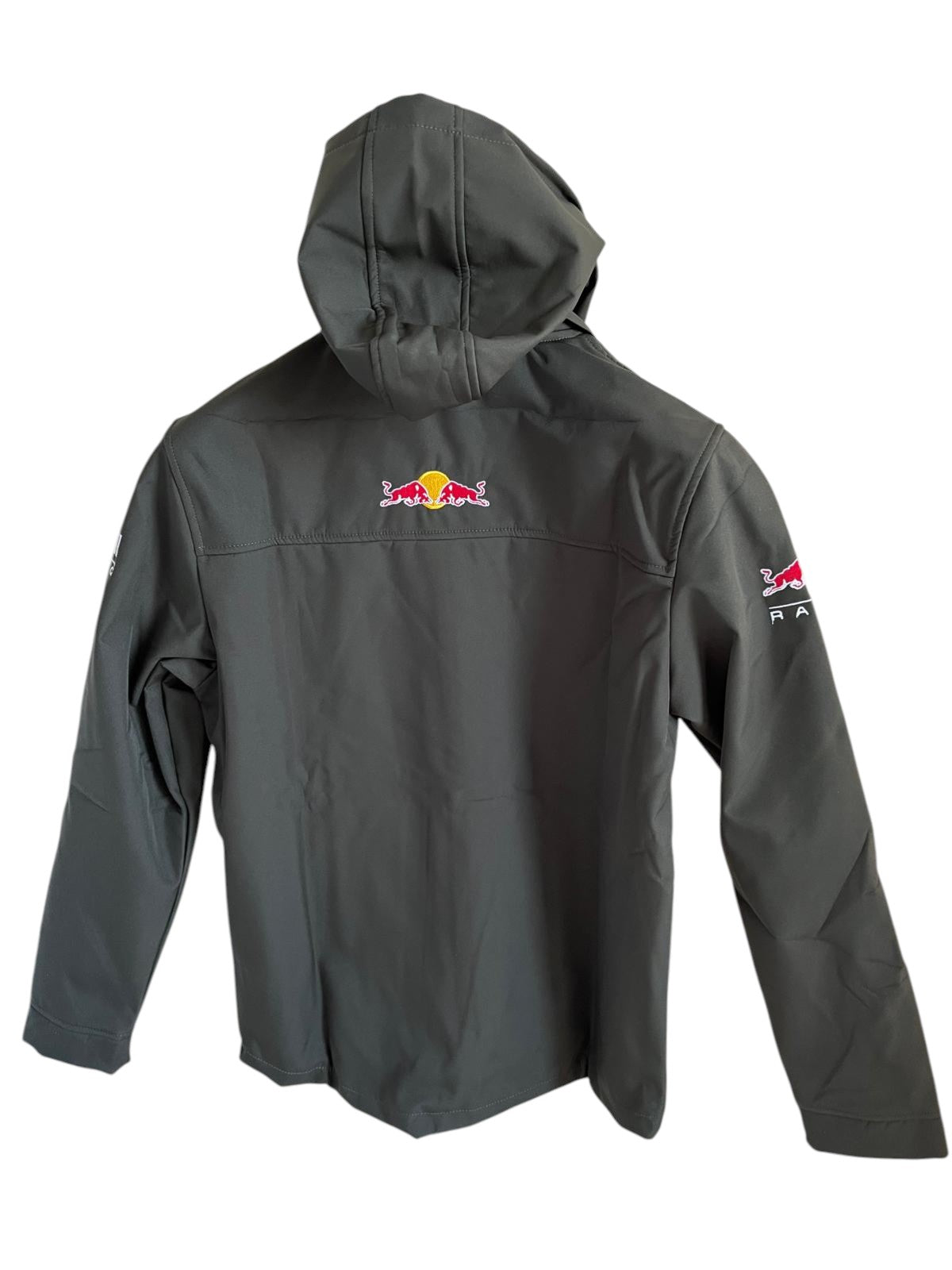 **Red Bull Formula 1 Men's Soft Shell Jacket – Windproof with Detachable Hood – New**