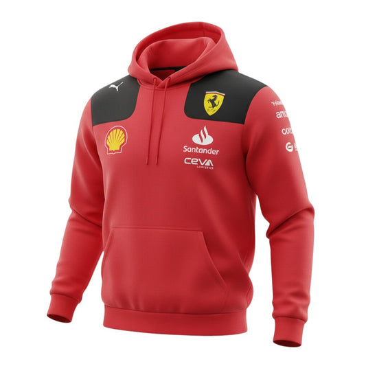 Original Scuderia Ferrari Formula 1 Team Hoodie in Red – Men's Pullover