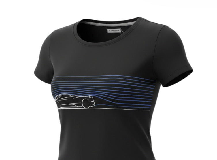 Pagani Zonda 20th Anniversary Damen T-Shirt Schwarz Größe XS und S Neu