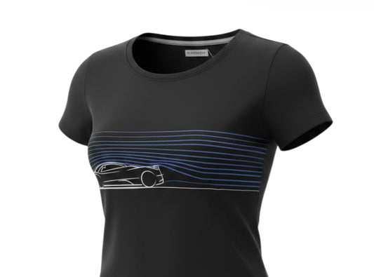 Pagani Zonda 20th Anniversary Damen T-Shirt Schwarz Größe XS und S Neu