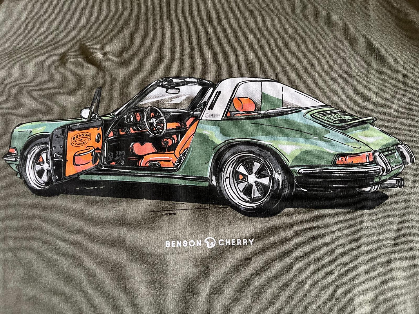 Porsche 911 Targa T-Shirt Benson & Cherry – Braun – 100% Baumwolle - NEU
