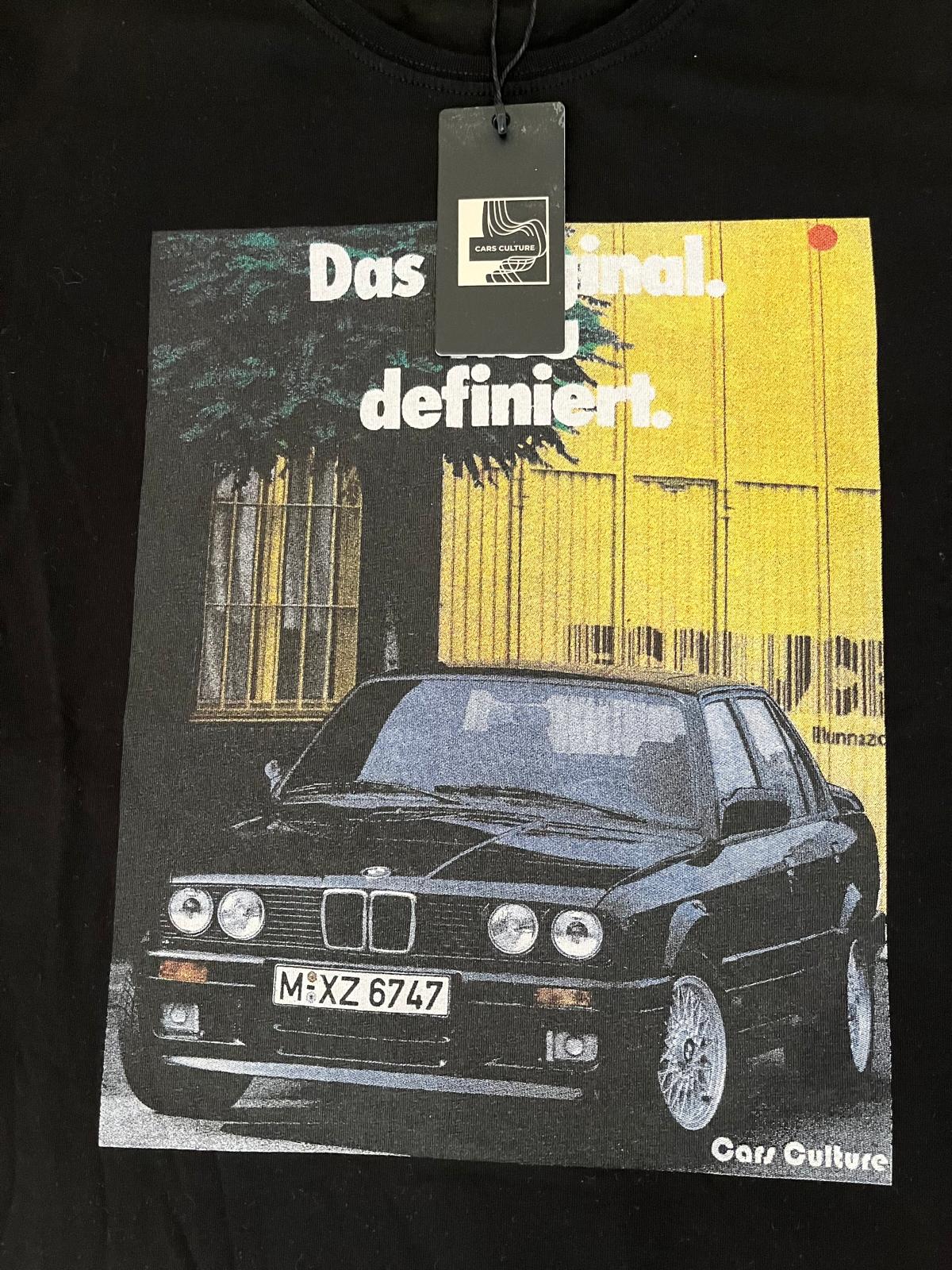 Cars Culture BMW E30 T-Shirt Schwarz Größe M -Neu