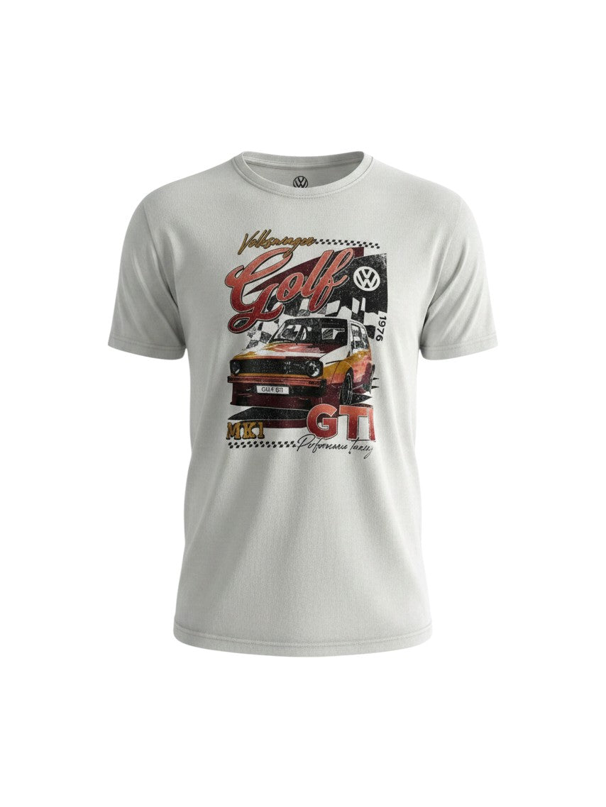 VW Golf 1 GTI Vintage T-Shirt – 100% Baumwolle – Offiziell lizenziert