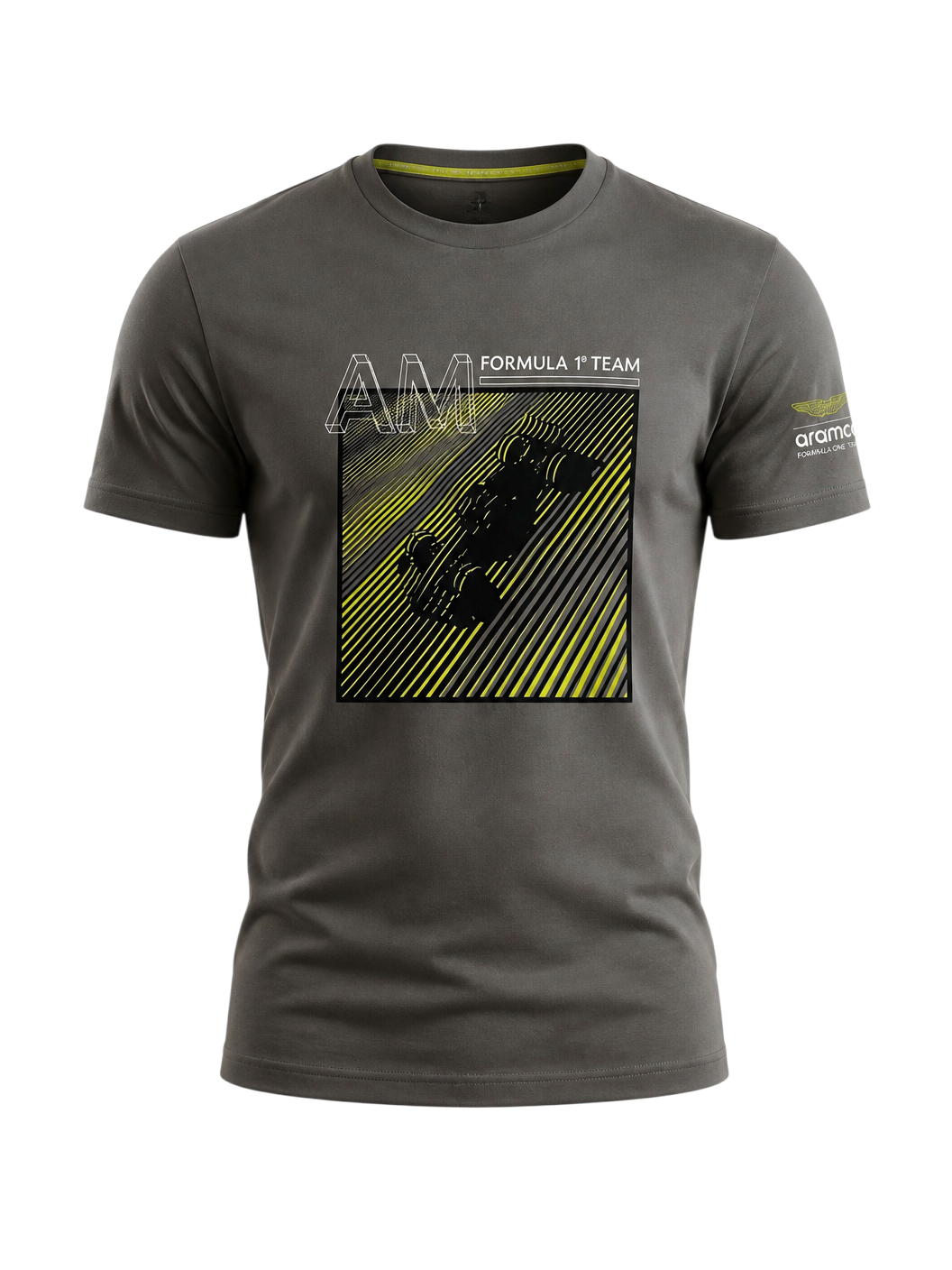 Formula Racing T-Shirt Grau | Premium Baumwollshirt mit Racing-Grafik