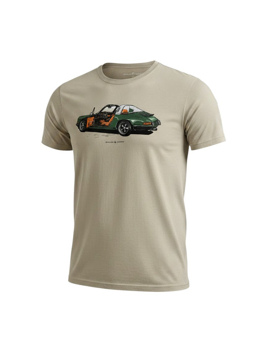 Porsche 911 Targa T-Shirt Benson & Cherry – Khaki – Größe L und XL