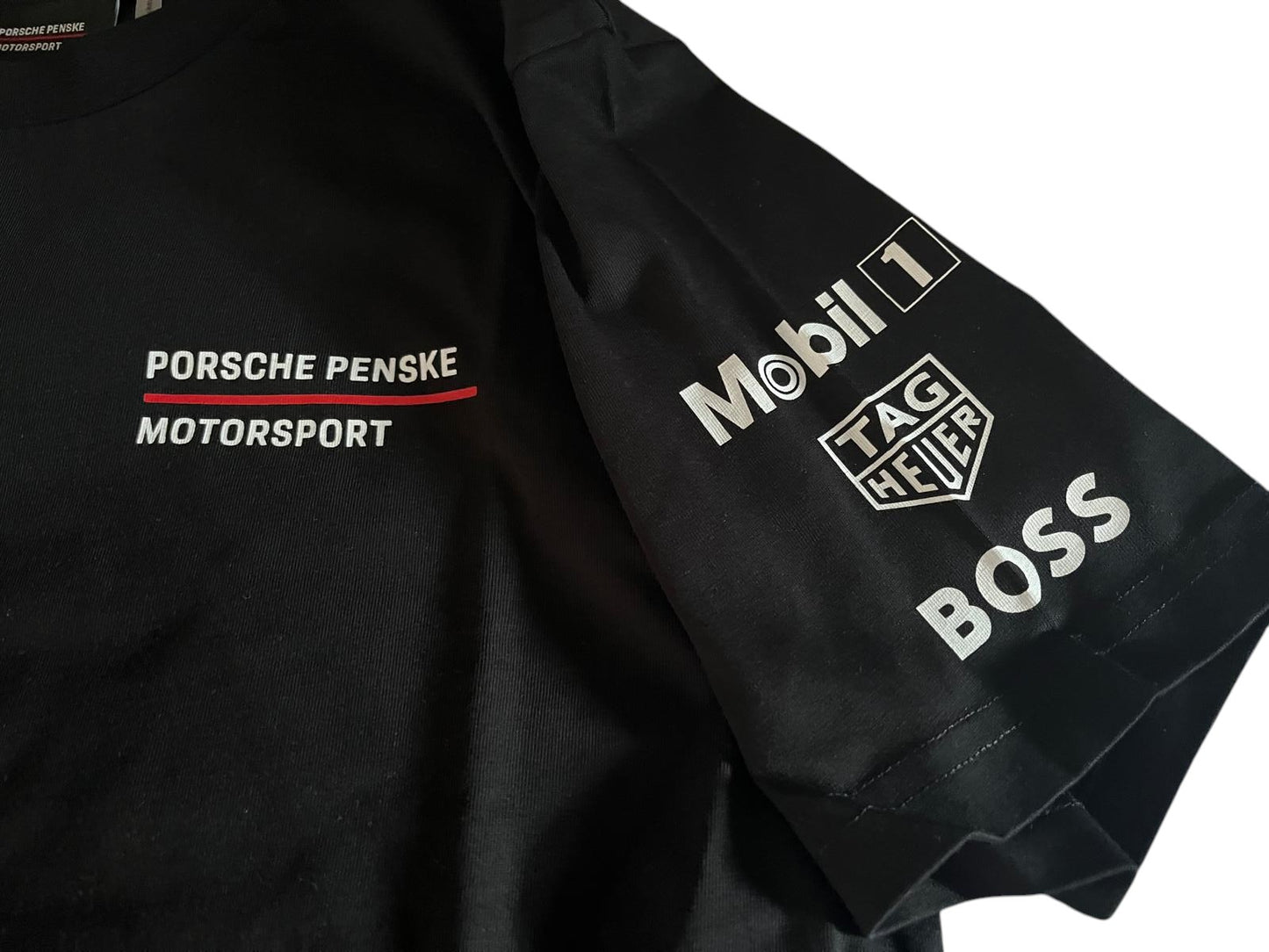 Formula Racing T-Shirt Schwarz | Premium Baumwollshirt mit Racing-Rückenprint – Größe S