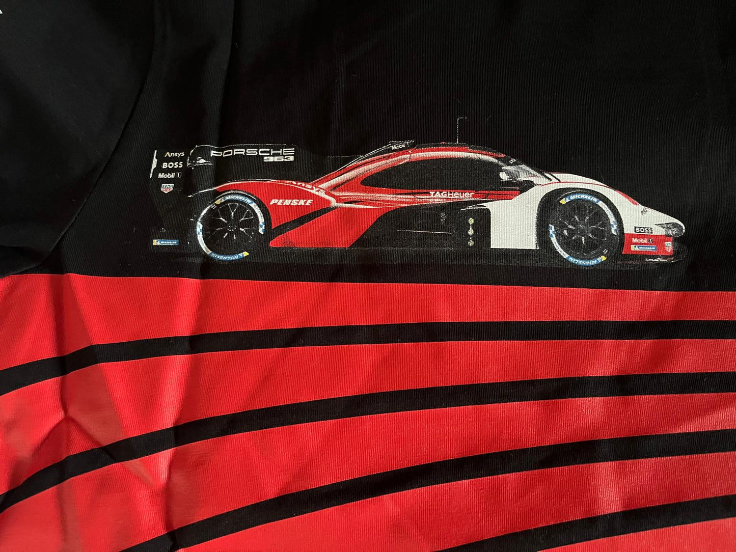 Formula Racing T-Shirt Schwarz | Premium Baumwollshirt mit Racing-Rückenprint – Größe S