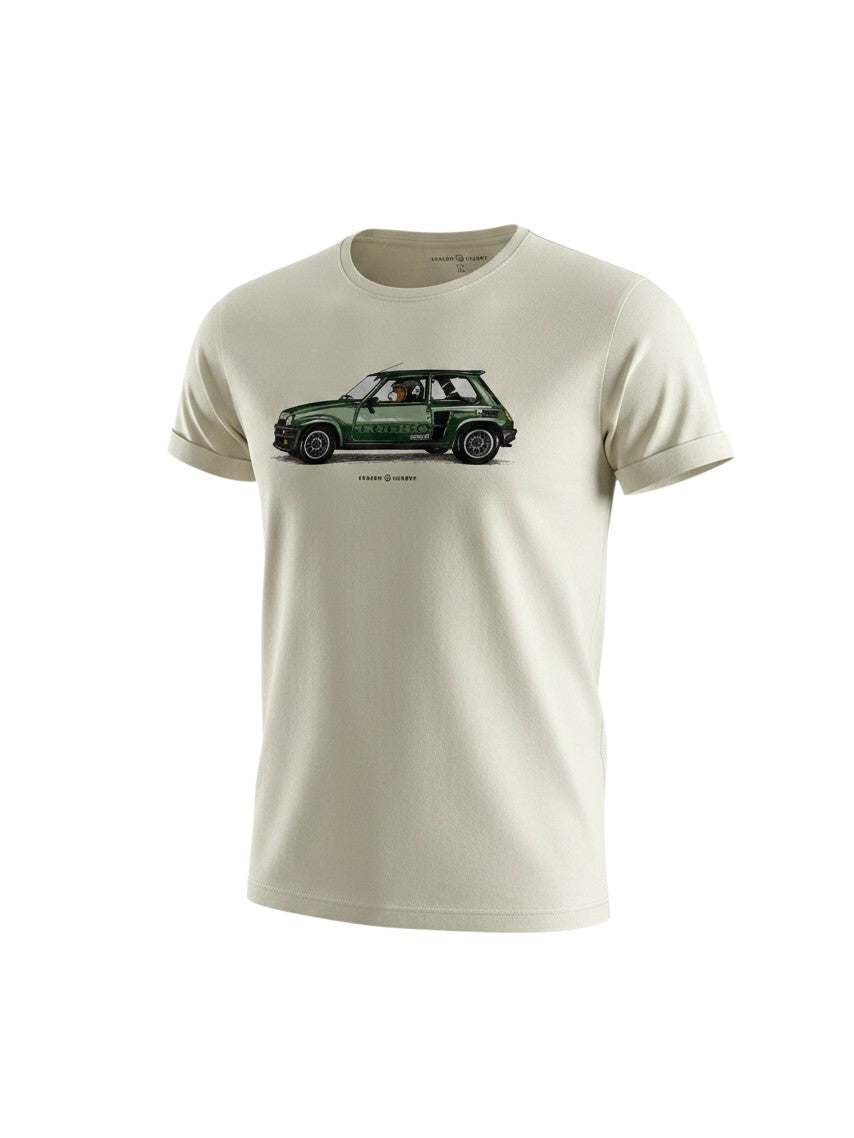 Benson & Cherry Renault 5 Turbo T-Shirt – Creme - NEU