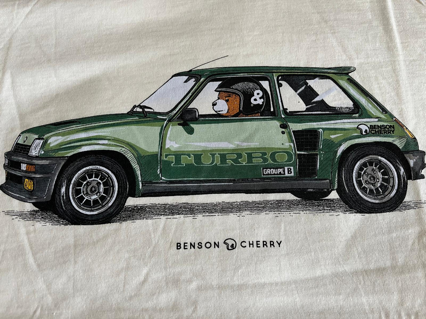 Benson & Cherry Renault 5 Turbo T-Shirt – Creme - NEU