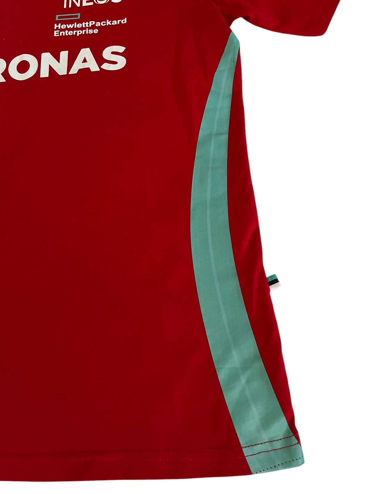 Mercedes AMG Petronas F1 T-Shirt in Rot mit Front- und Backprint