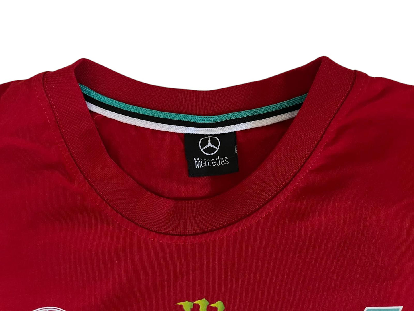 Mercedes AMG Petronas F1 T-Shirt in Rot mit Front- und Backprint