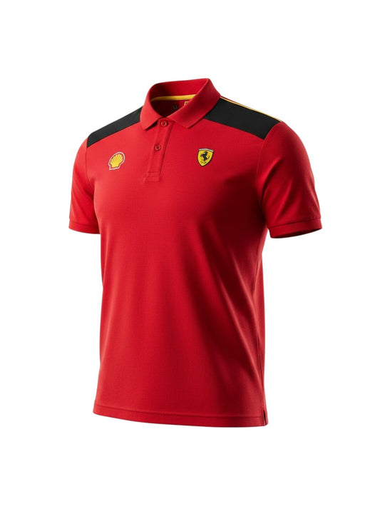Motorsport Racing Poloshirt Rot – Performance Style – Ohne Backprint