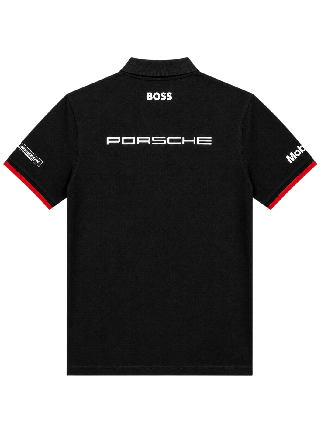 Motorsport Racing Poloshirt Schwarz – Performance Style – Größe S – Mit Backprint