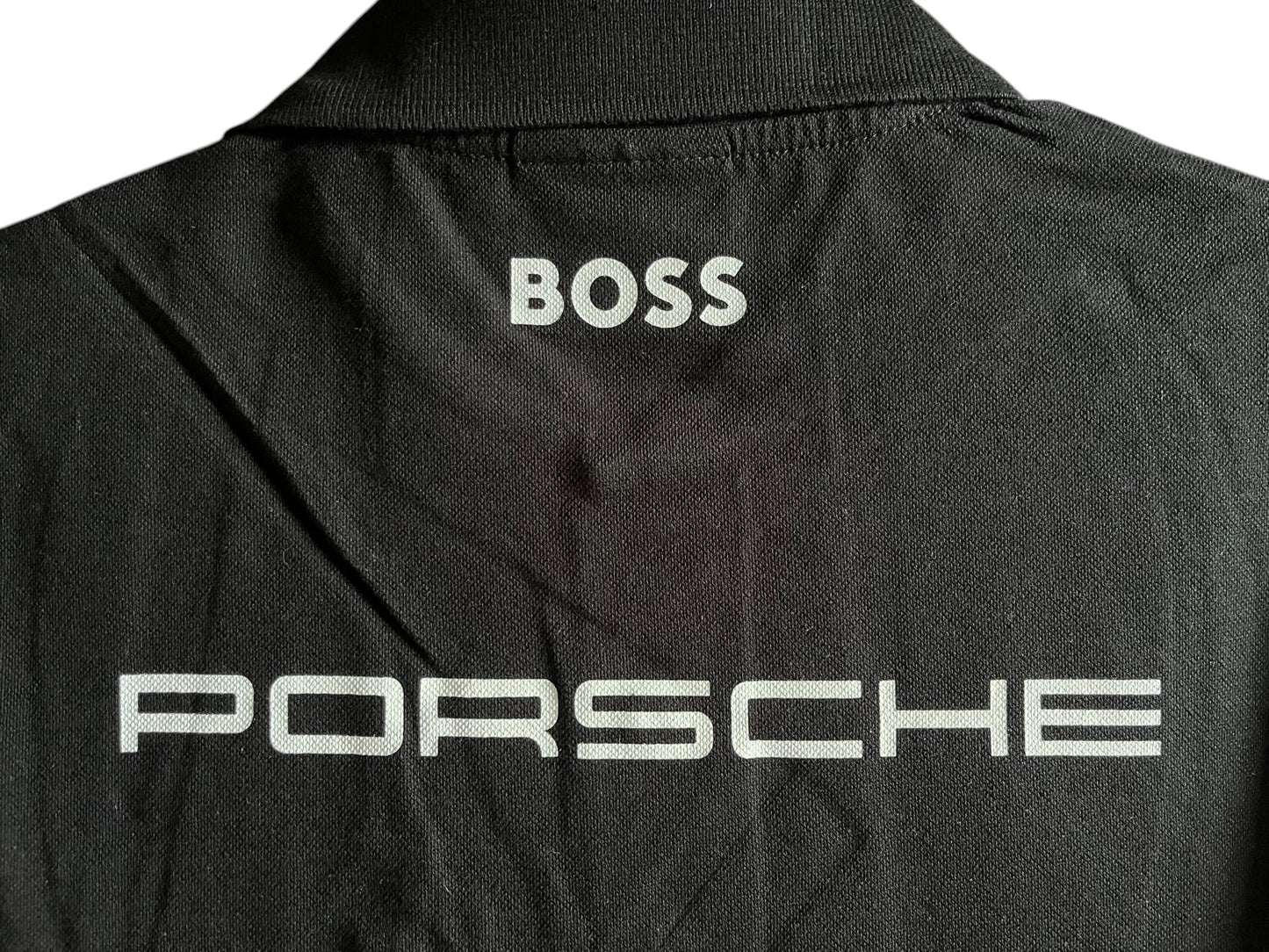 Motorsport Racing Poloshirt Schwarz – Performance Style – Größe S – Mit Backprint